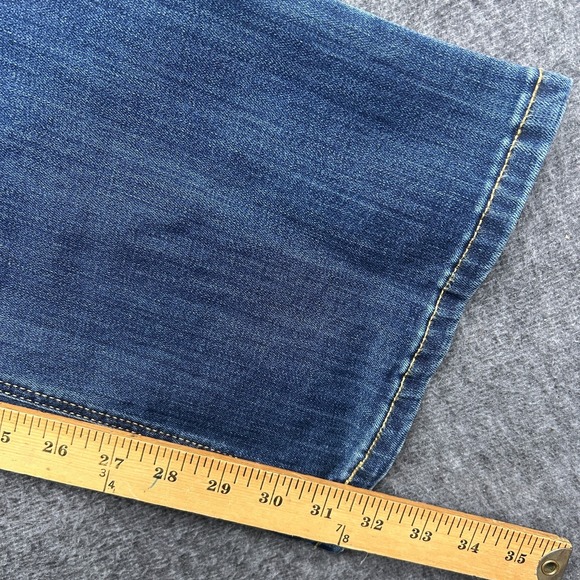 Wrangler Jeans Womens 16/36 Bootcut High Rise Stretch Dark Wash Denim - Picture 6 of 9